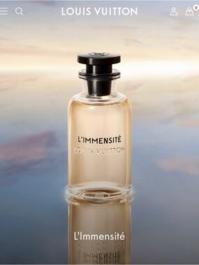 Louis Vuitton L'Immensité Perfume Bottle in Amber and Black